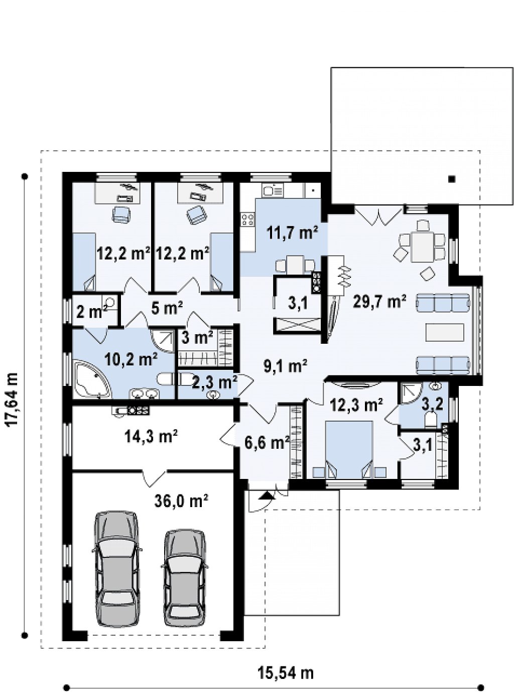 Первый этаж 176,2 м²