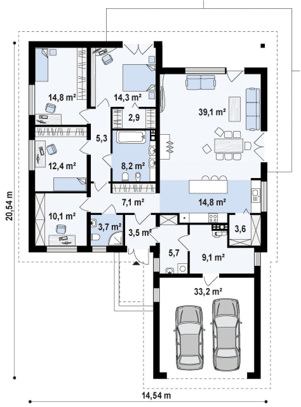 Первый этаж 195,8 м²