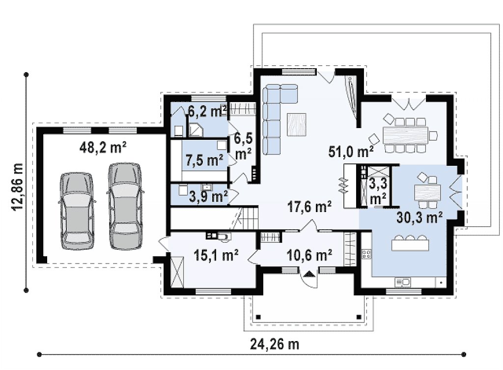 Первый этаж 201,9 м²