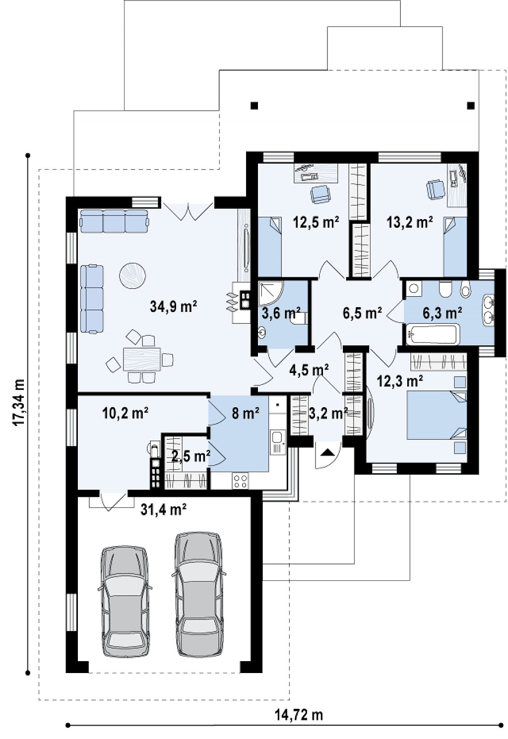Первый этаж 149,4 м²