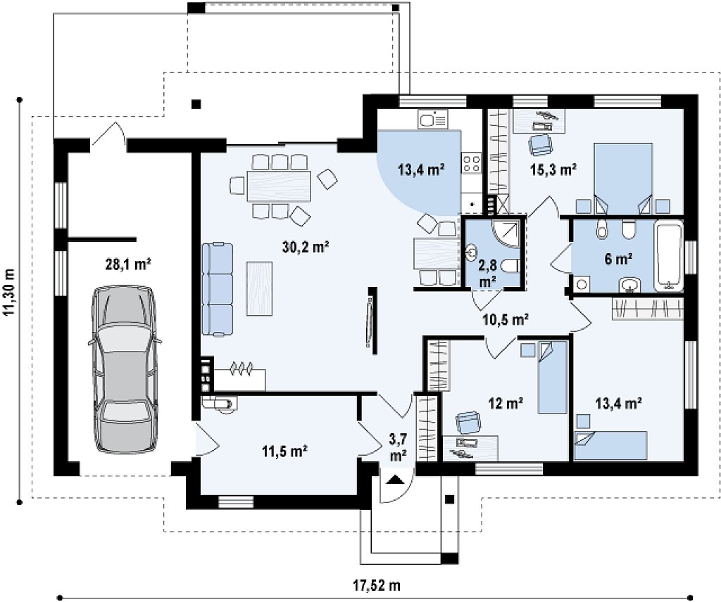 Первый этаж 146,9 м²