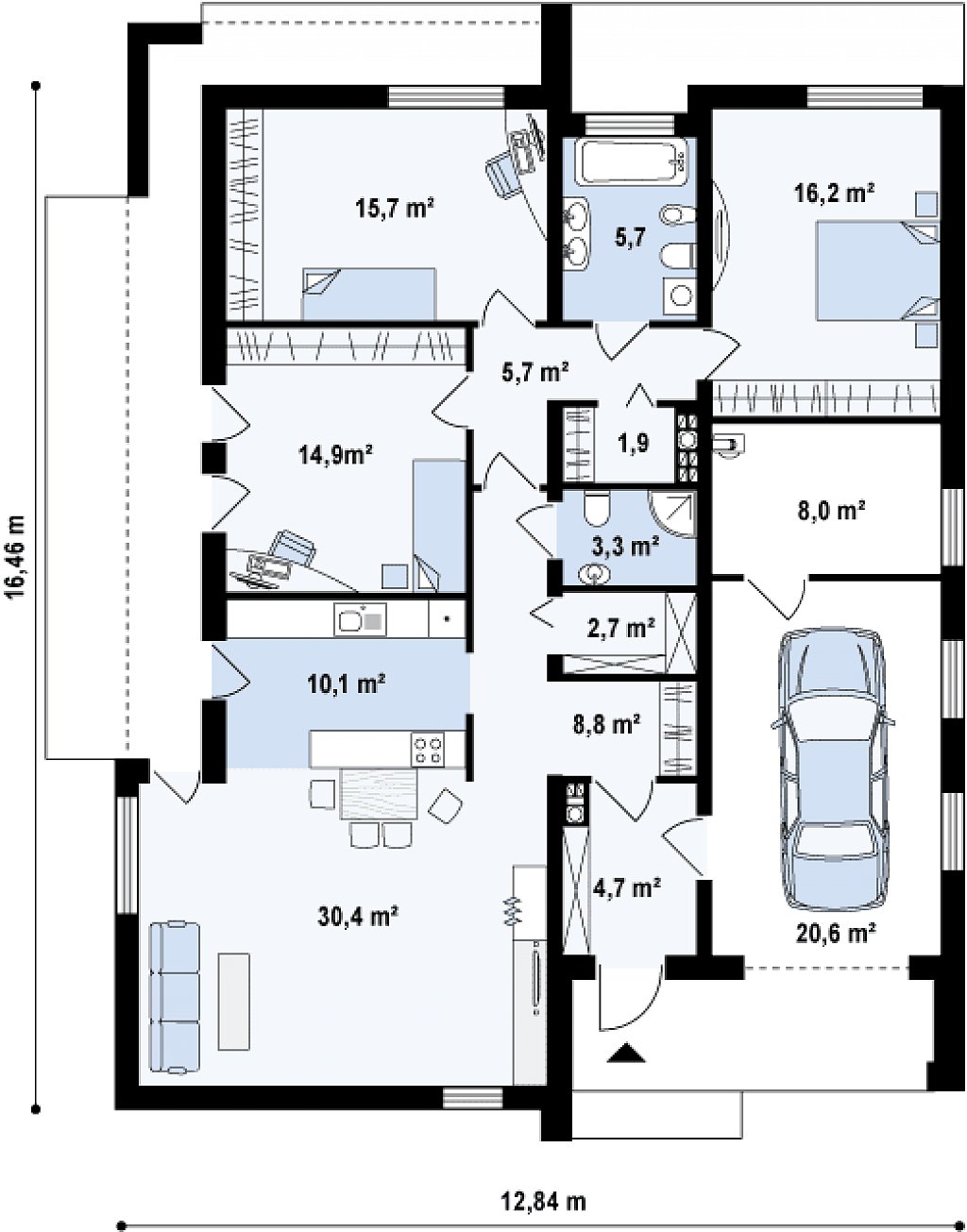 Первый этаж 147,9 м²
