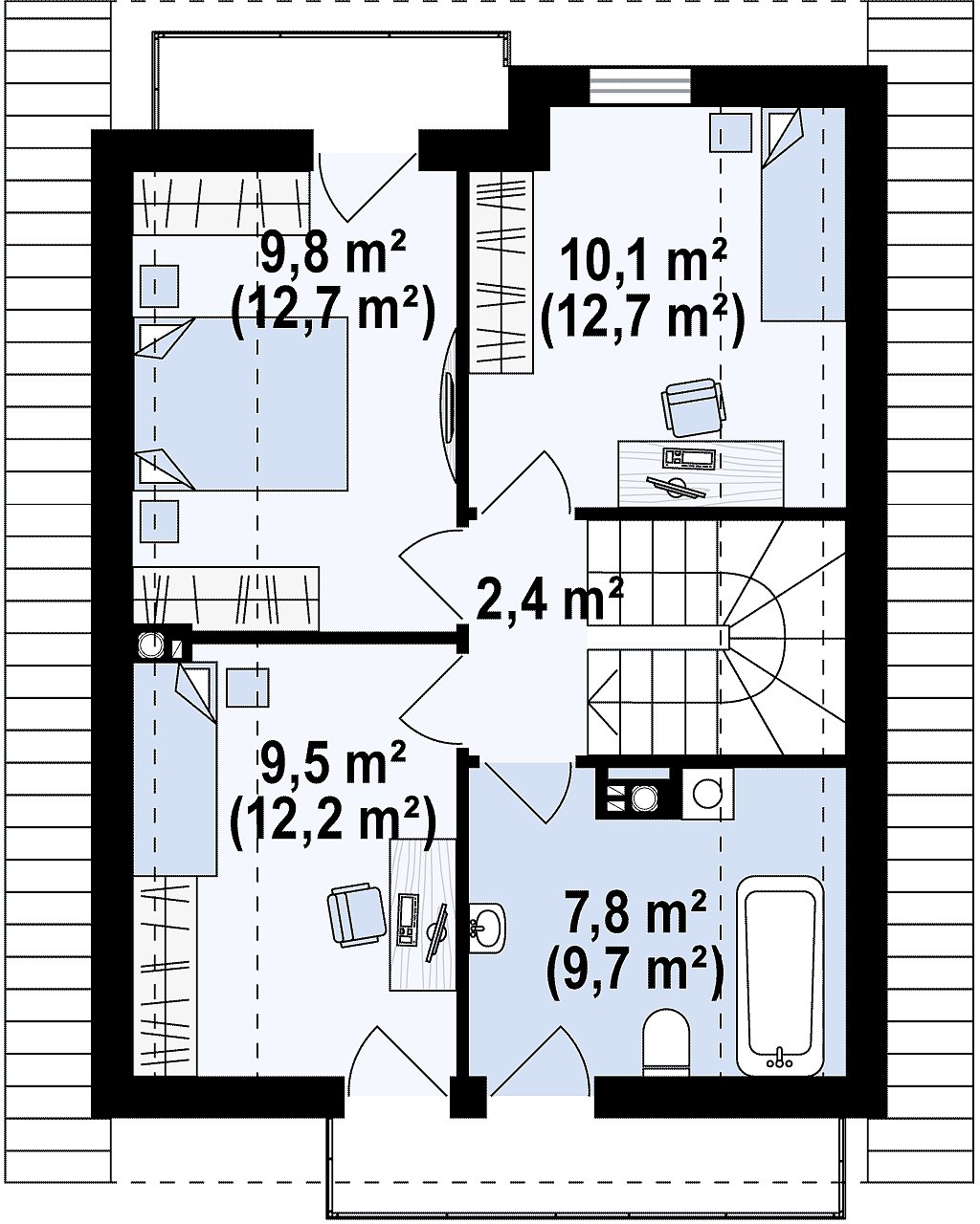 Второй этаж 50,0 м²