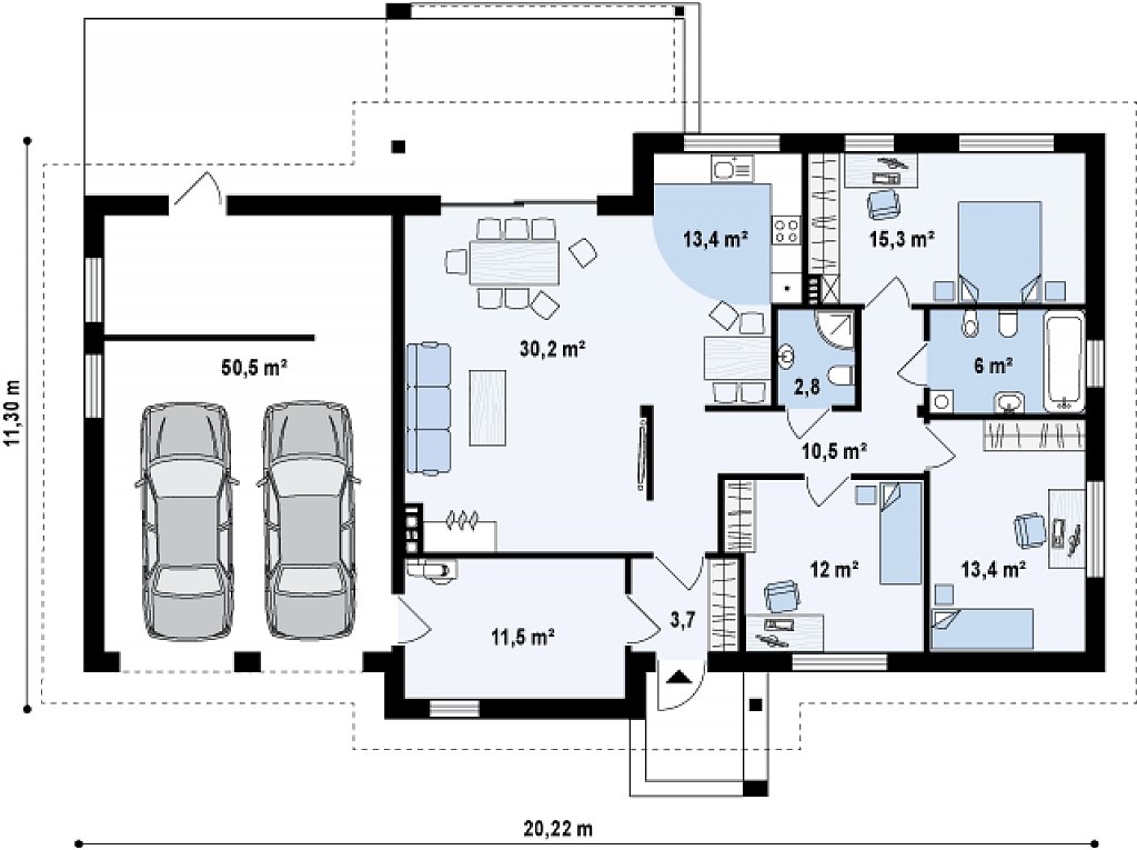 Первый этаж 169,3 м²