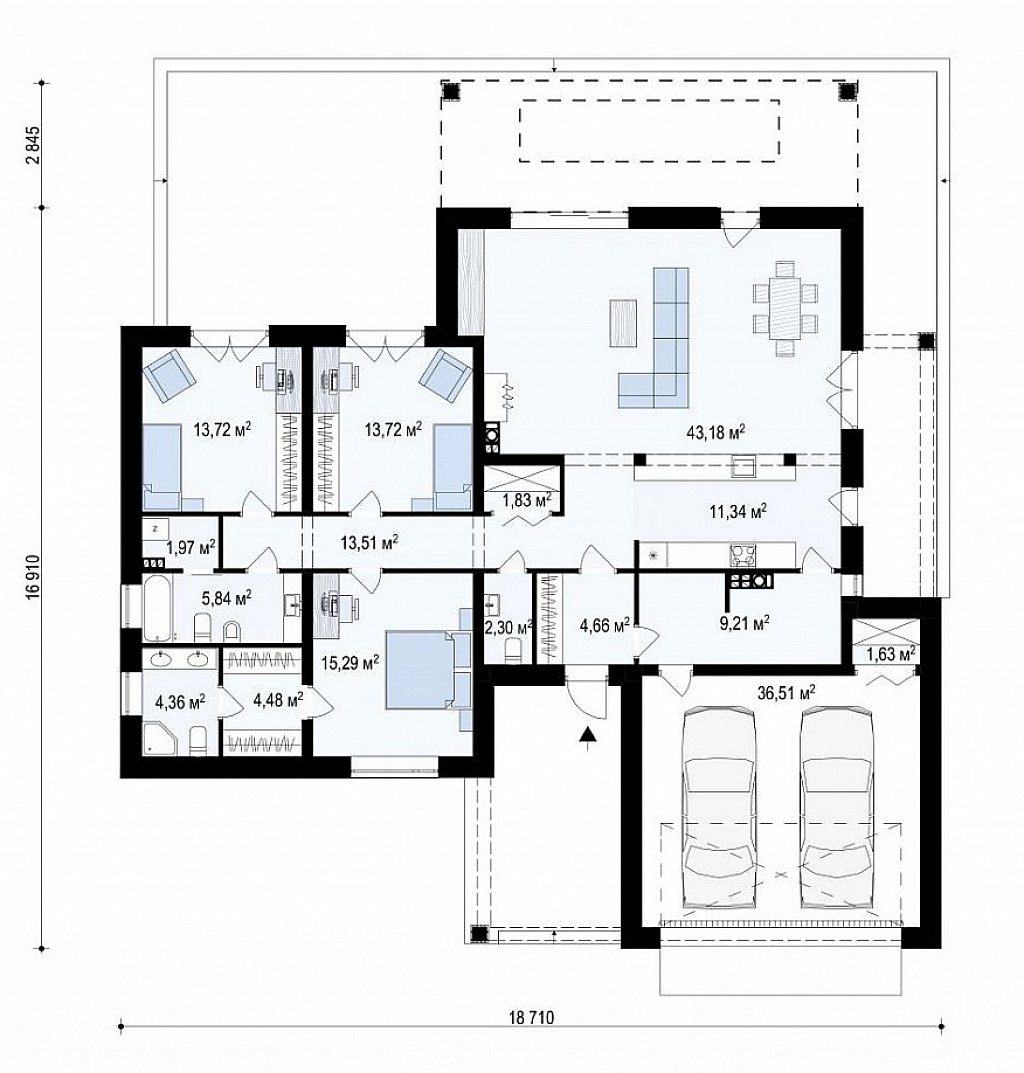 Первый этаж 210,0 м²