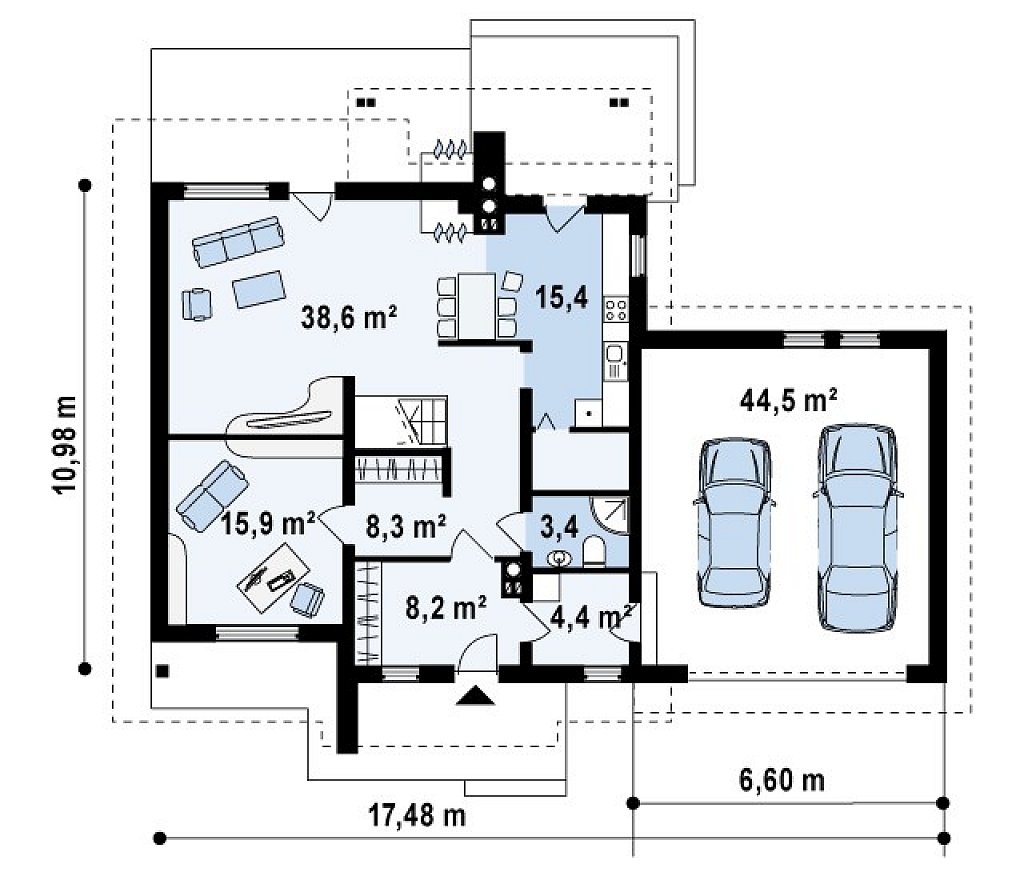 Первый этаж 139,3 м²