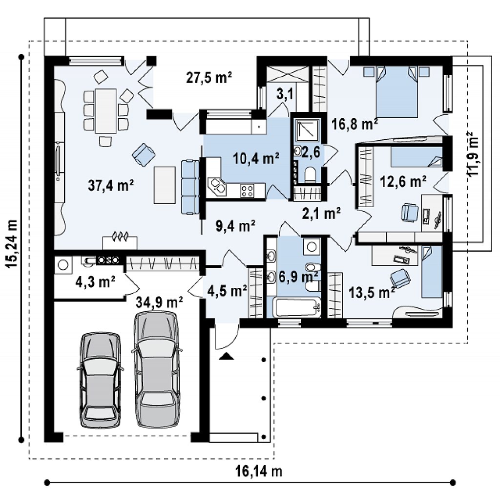 Первый этаж 165,9 м²