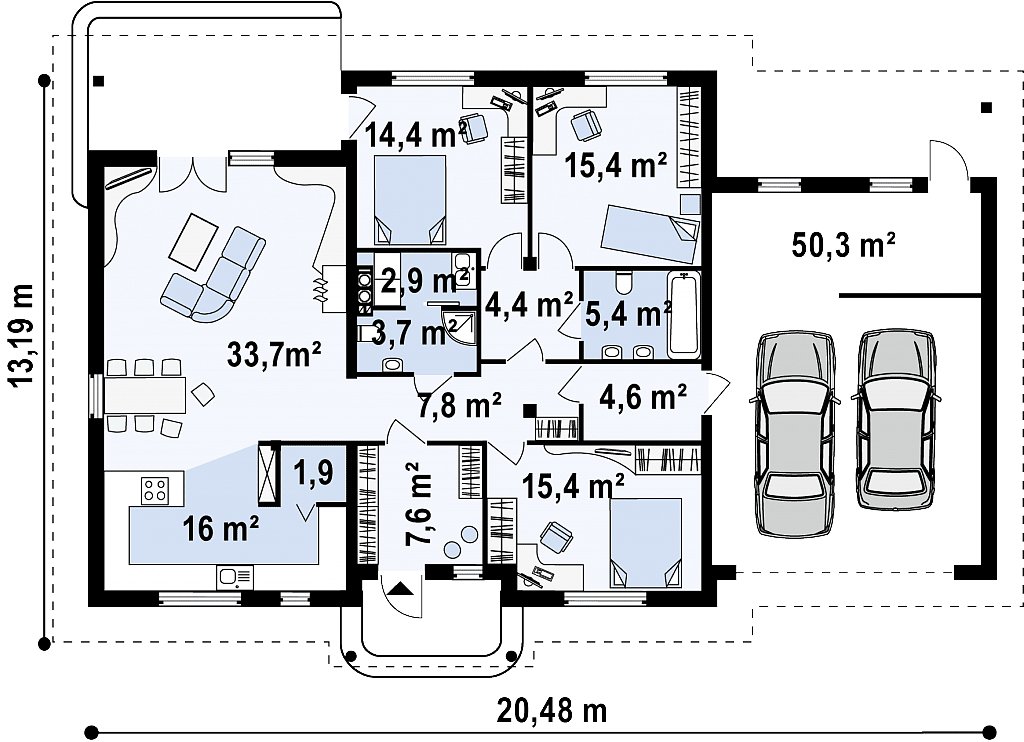 Первый этаж 186,0 м²