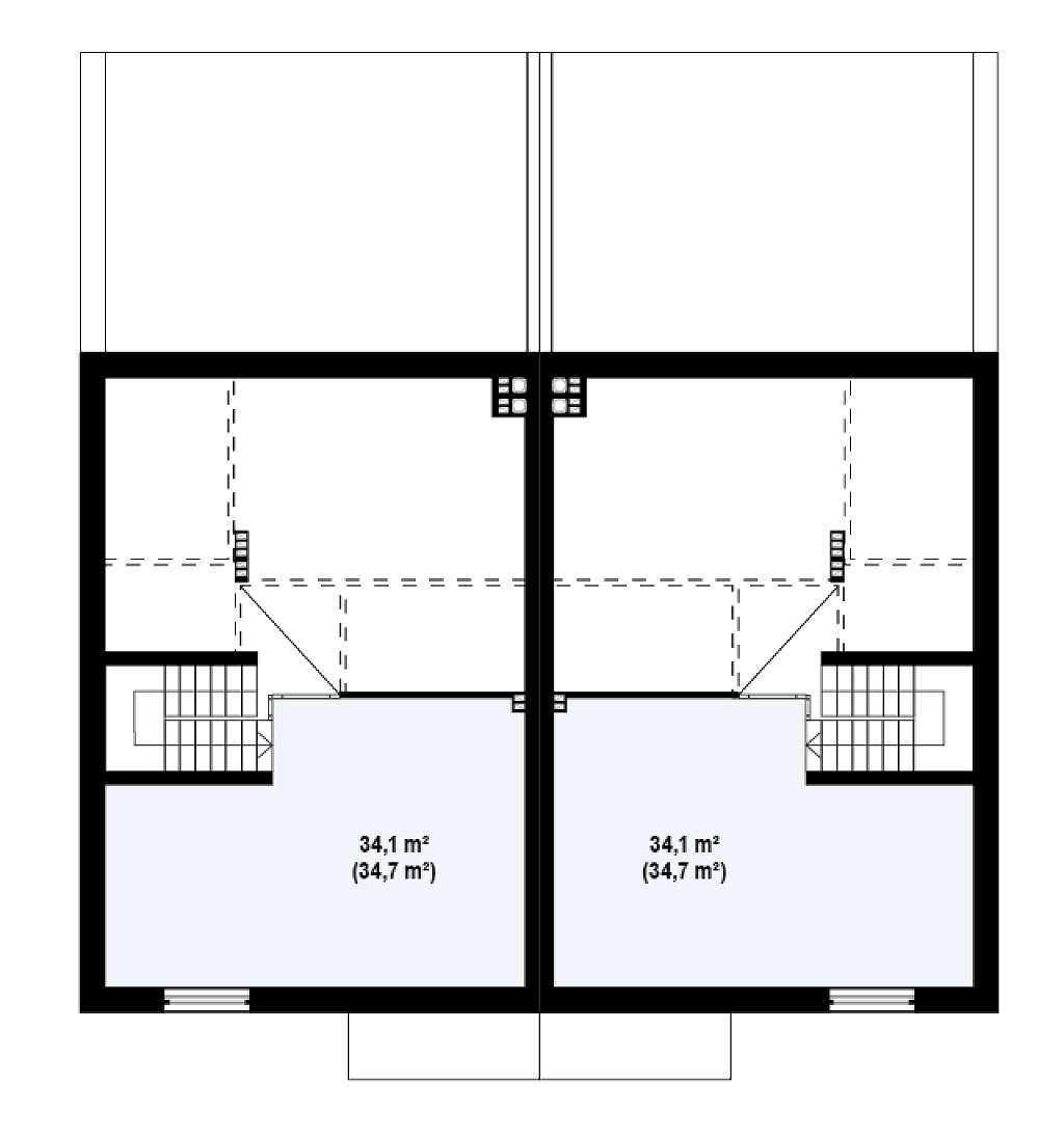 Чердак 34,7 м²
